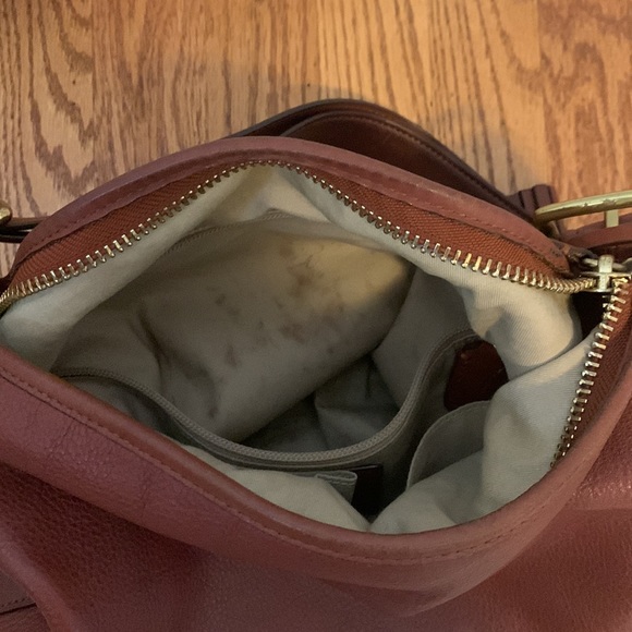 Coach leather hobo satchel with tassels - Picture 7 of 12